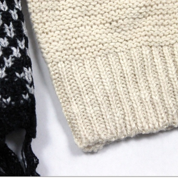 BOHO TRIBAL KNIT TASSEL WATERFALL CARDIGAN - Picture 7 of 8